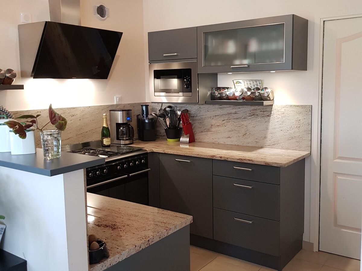 Cuisine avant-après sur mesure Trend Soft Grey