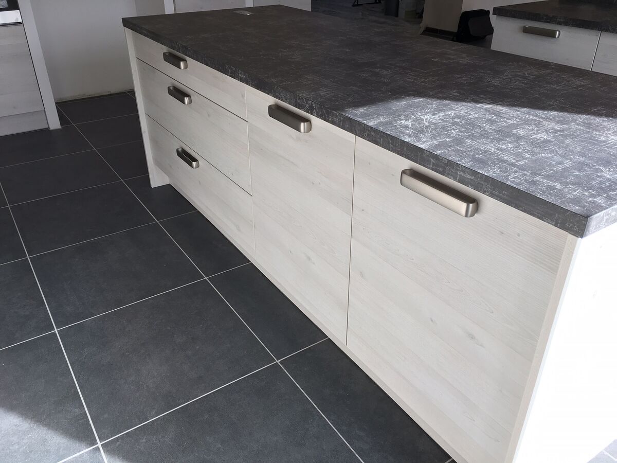 Cuisine avant-après sur mesure Trend + Artic wood