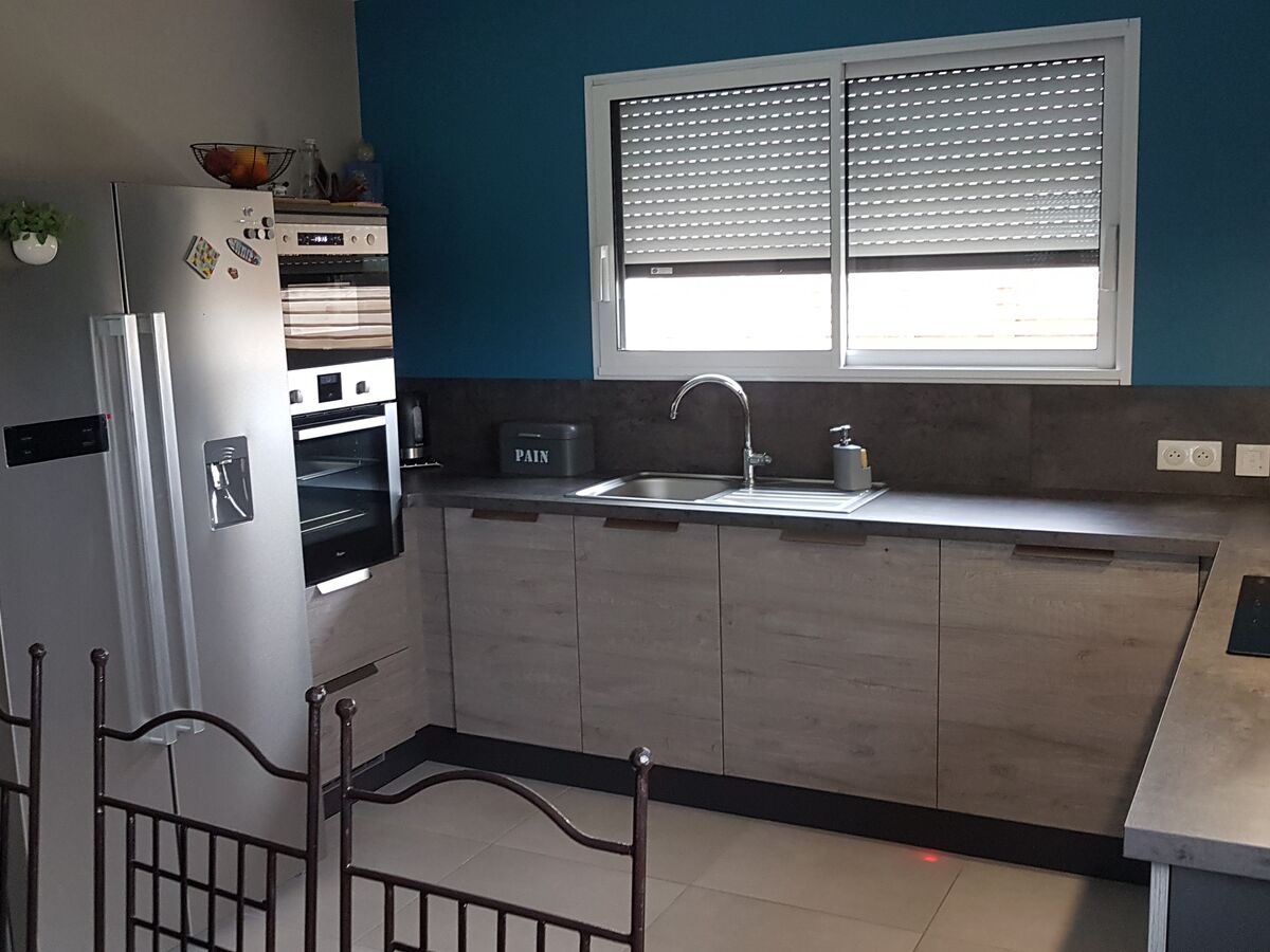 Rénovation cuisine équipée sur mesure LABEL Chêne Sable Synchrone