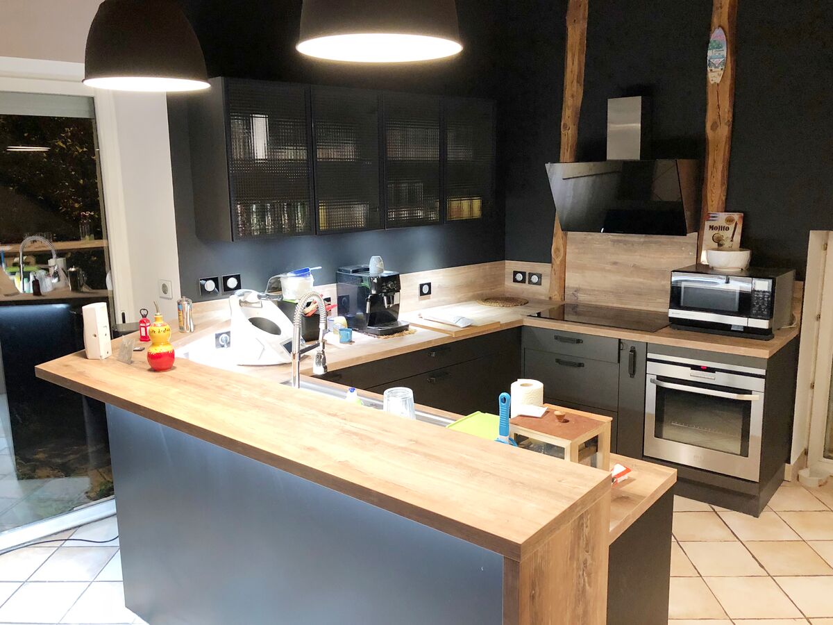 Cuisine équipée sur mesure Label Métal Brossé