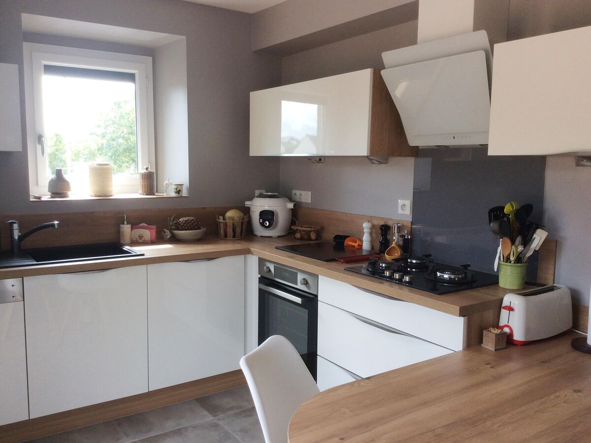 Cuisine équipée sur mesure Light Blanc Brillant