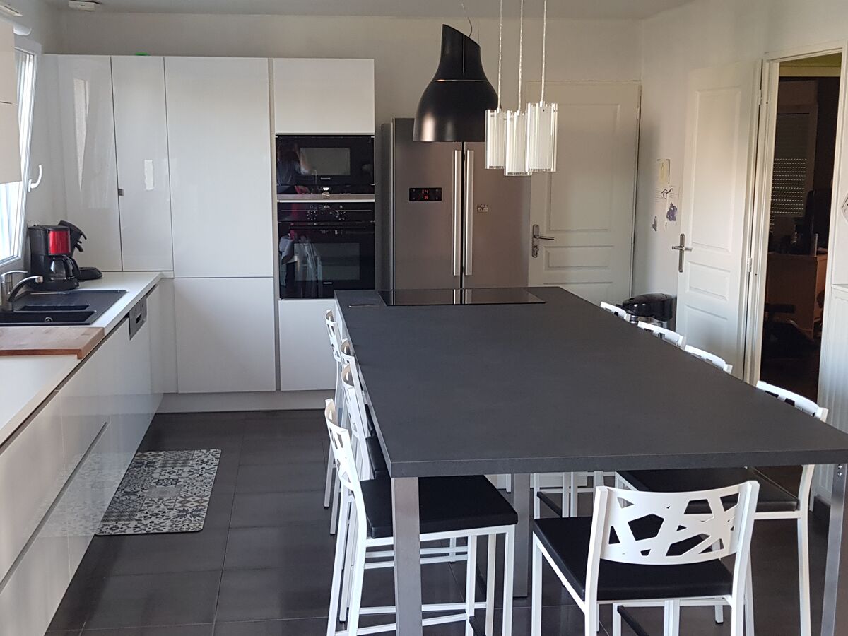 Cuisine avant-après sur mesure Light Blanc Brillant