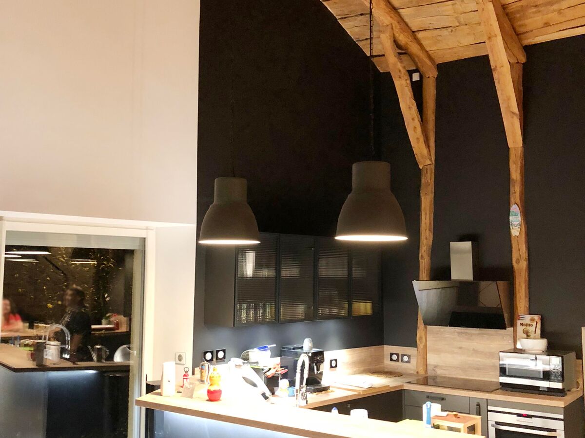 Cuisine avant-après sur mesure Label Métal Brossé