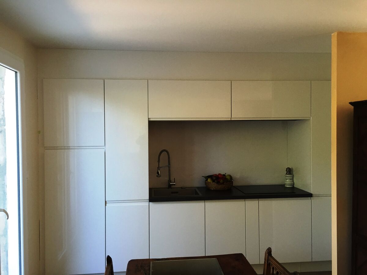 Cuisine équipée sur mesure Pure Brillant Blanc Brillant