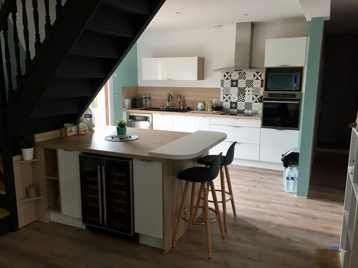 Cuisine équipée sur mesure Light Blanc Brillant