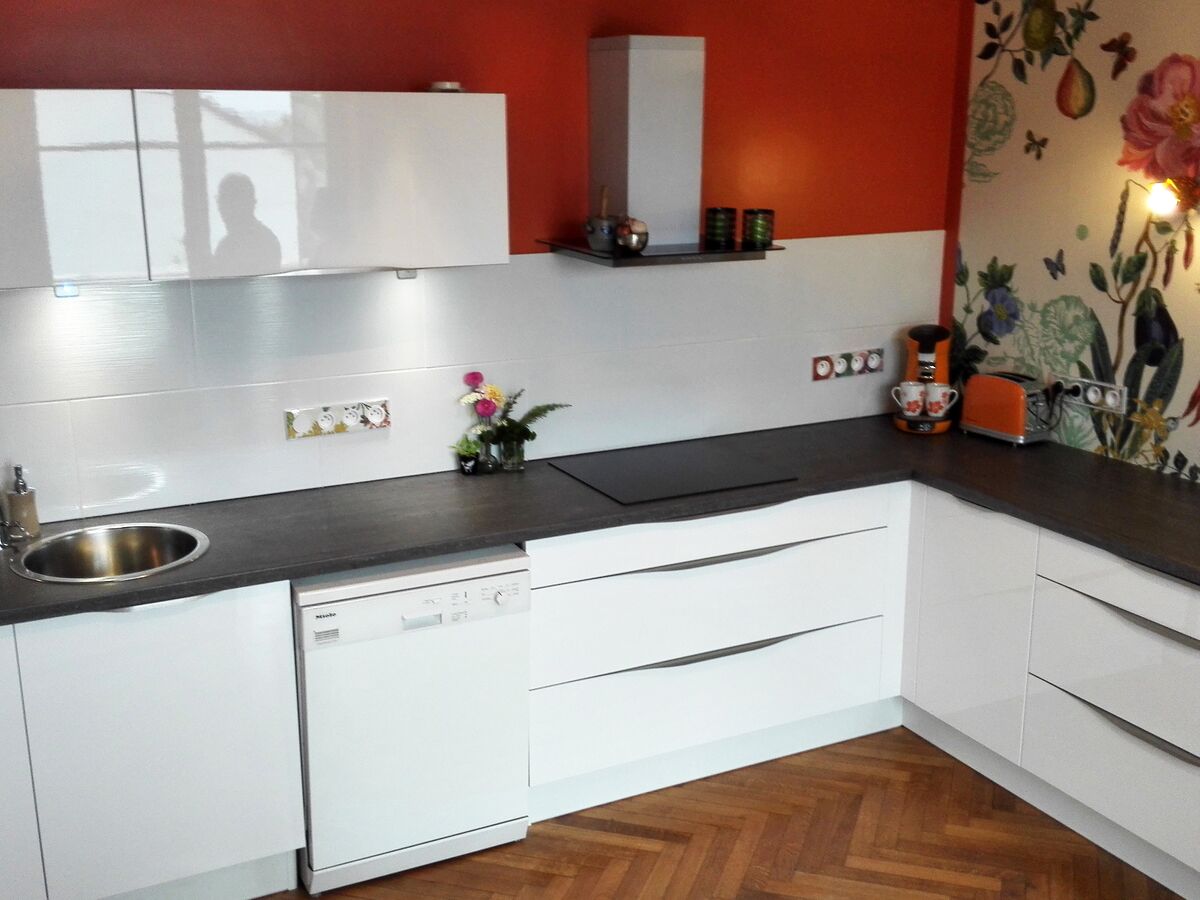 Cuisine équipée sur mesure Light Blanc brillant