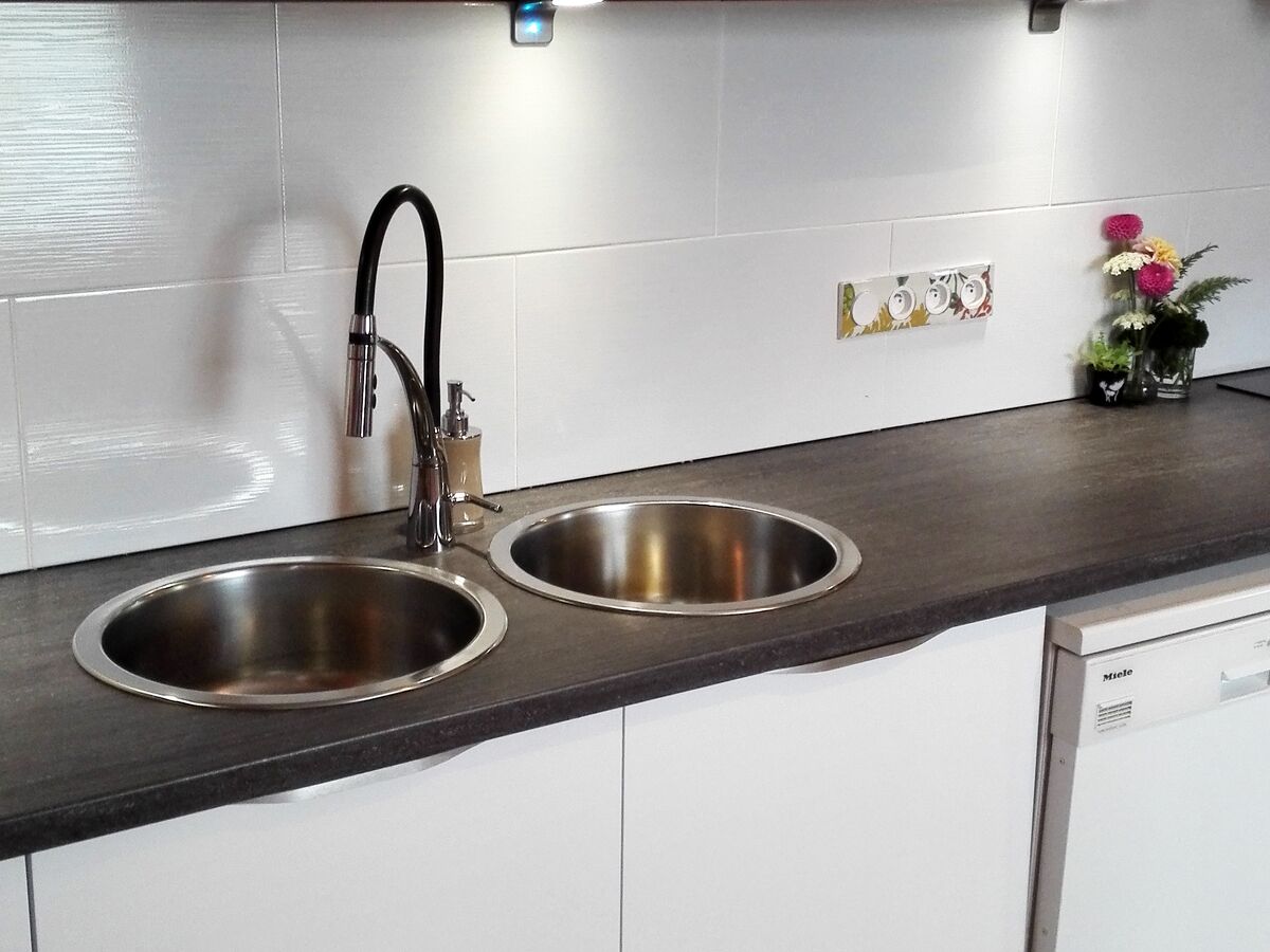 Cuisine avant-après sur mesure Light Blanc brillant