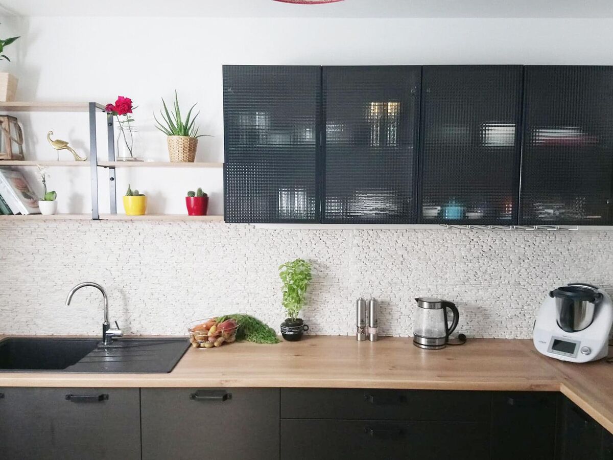 Cuisine équipée sur mesure Label Métal Brossé