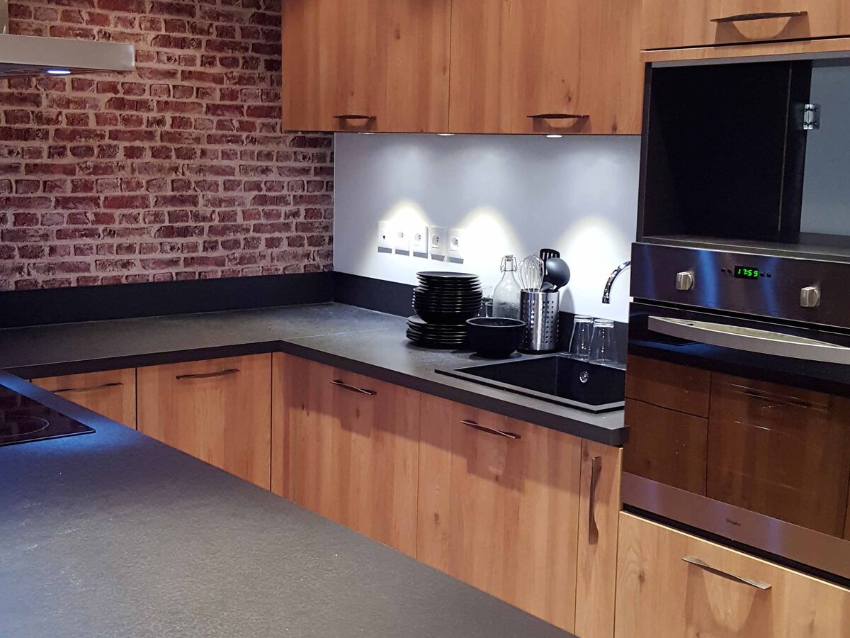 Rénovation cuisine sur mesure Trend + Chêne honey