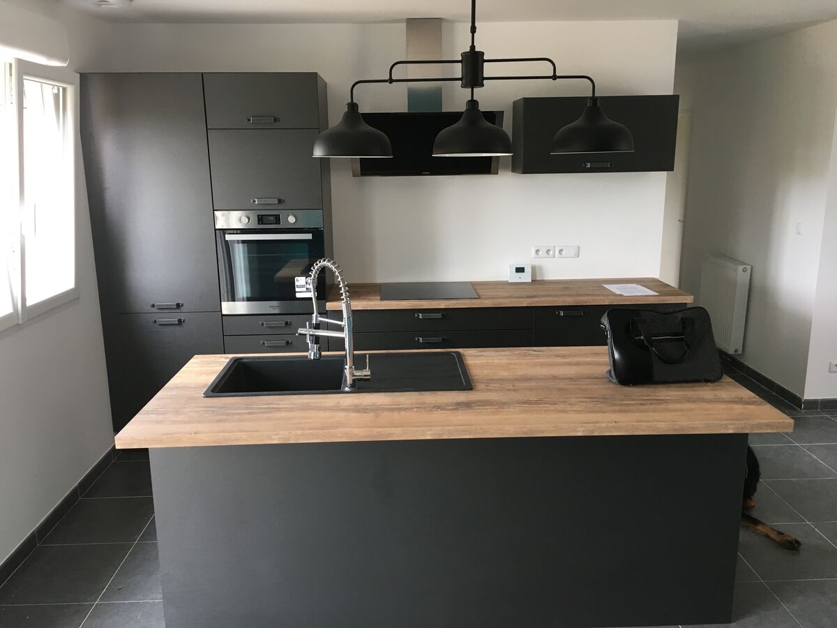 Cuisine équipée sur mesure Label Métal Brossé