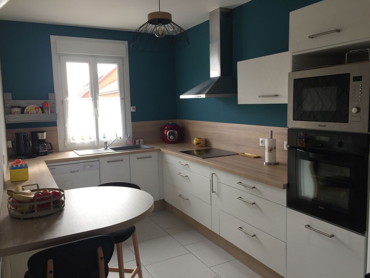 Cuisine équipée sur mesure Petilla Blanc Brillant