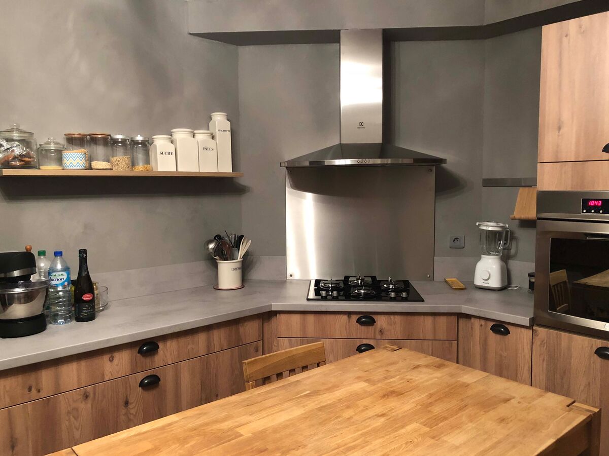 Cuisine avant-après sur mesure Véga Chêne Honey