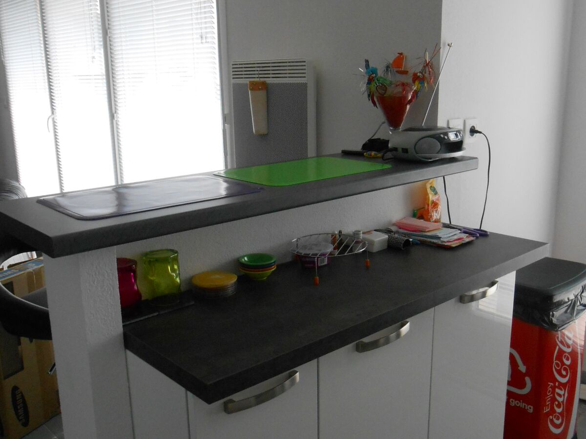 Rénovation cuisine sur mesure Petilla Blanc brillant