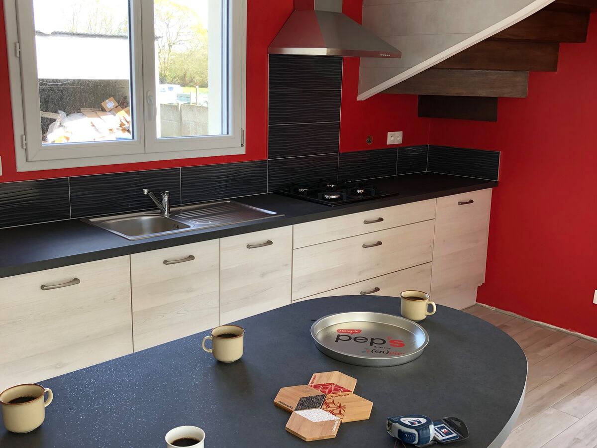 Cuisine avant-après sur mesure Vega Artic Wood