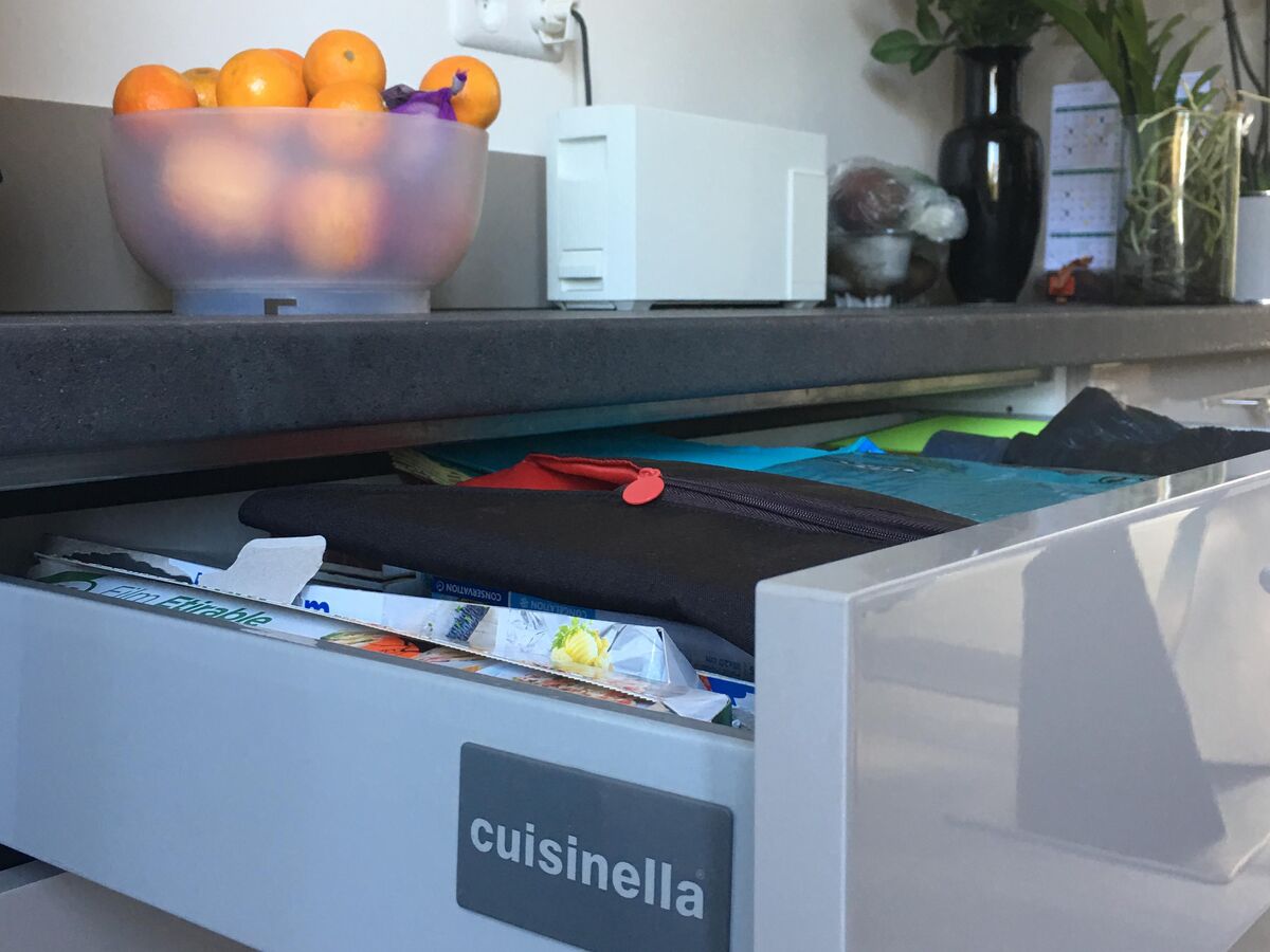 Cuisine avant-après sur mesure Petilla Grege Majestic Brillant