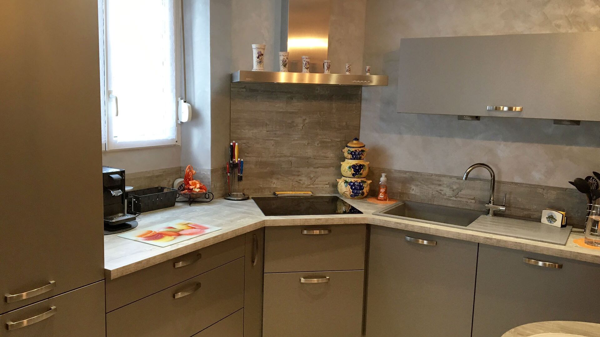 Cuisine équipée sur mesure Trend + Gris minéral