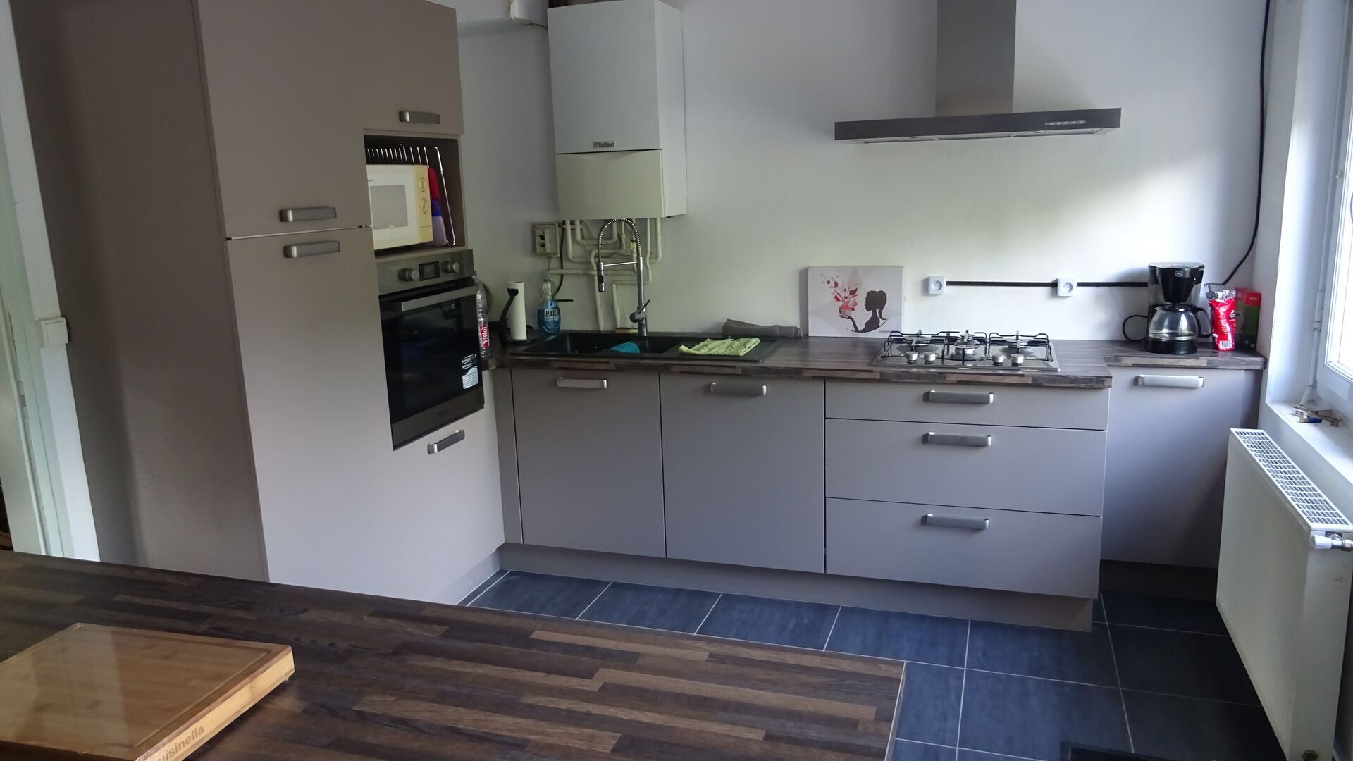 Cuisine équipée sur mesure Trend + Gris minéral