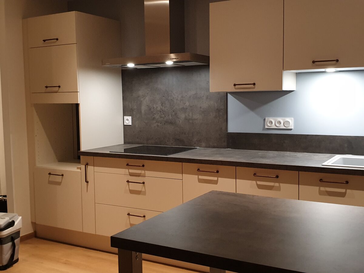 Rénovation cuisine équipée sur mesure VEGA PREM'S Pannacotta Mat