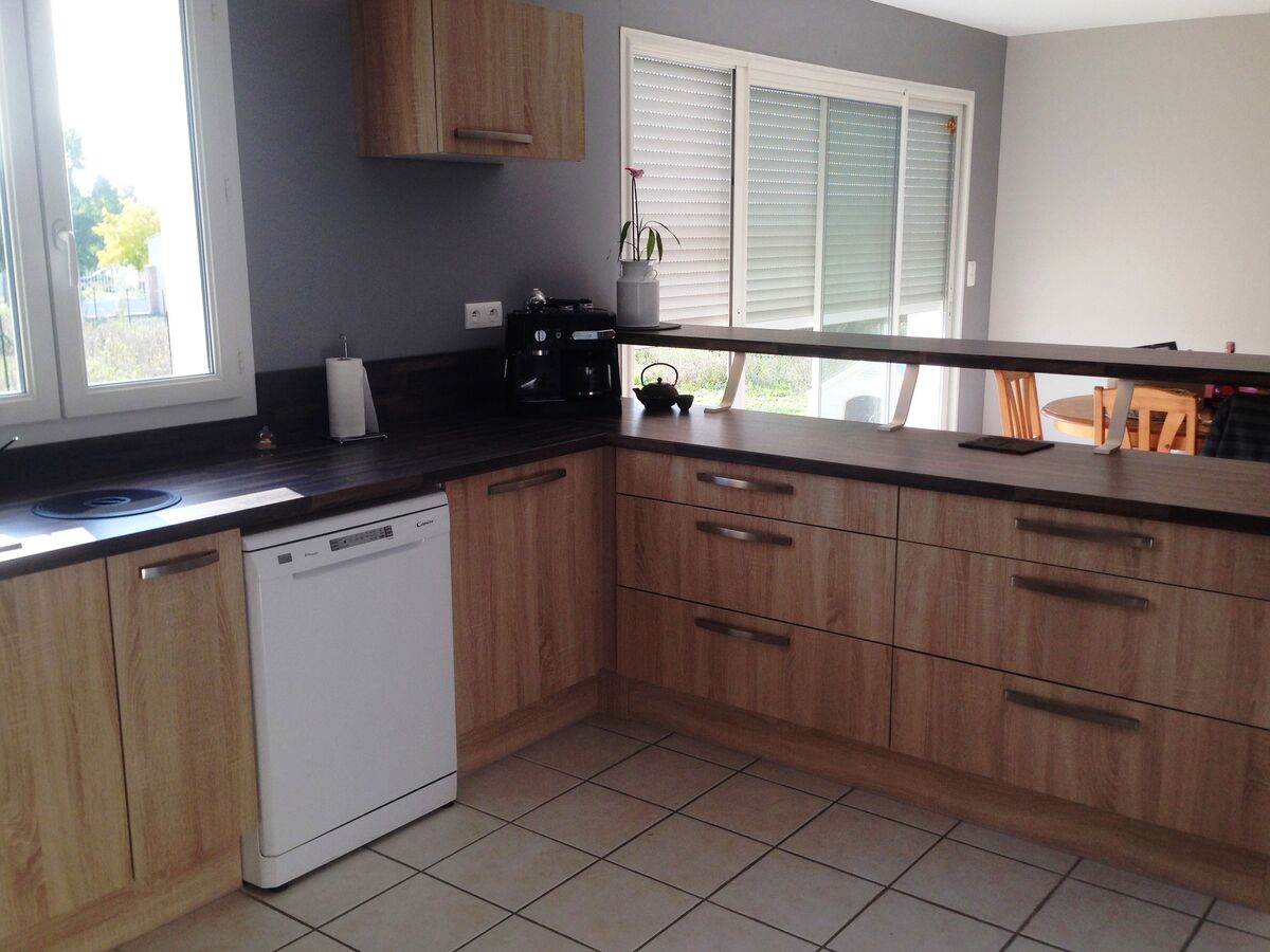 Cuisine avant-après sur mesure Vega + Chêne timber