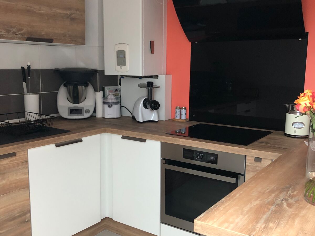 Cuisine avant-après sur mesure VEGA Blanc & Hipster Wood