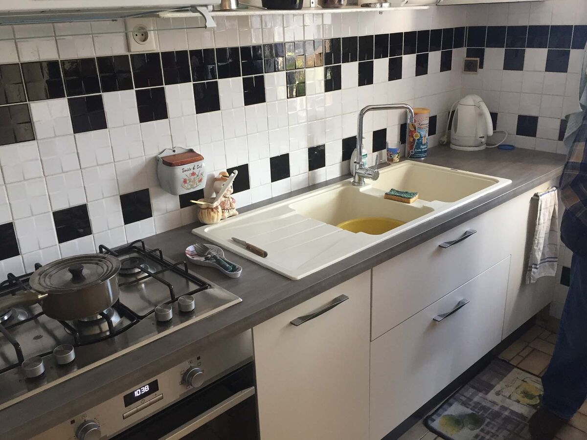 Rénovation cuisine sur mesure Vega Prem's Blanc