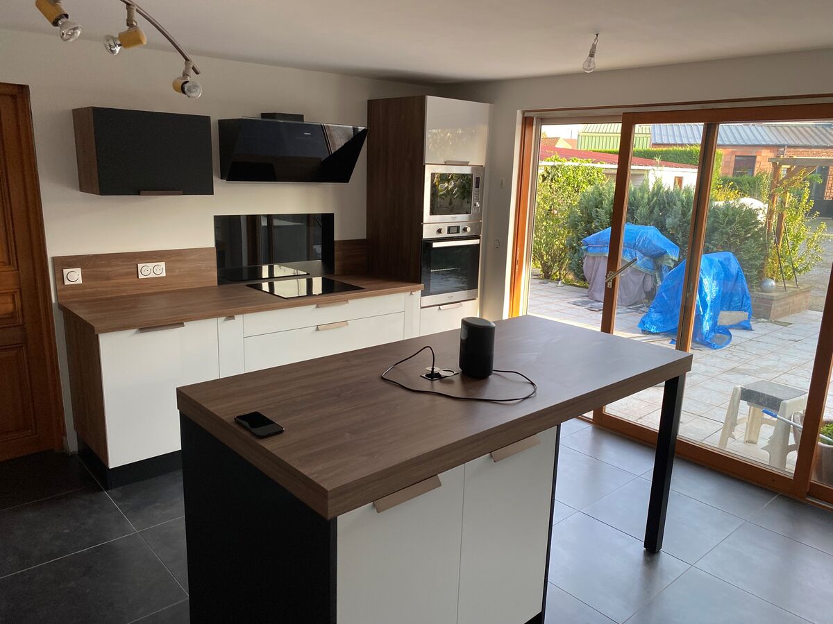 Rénovation cuisine équipée sur mesure Light Blanc Brillant