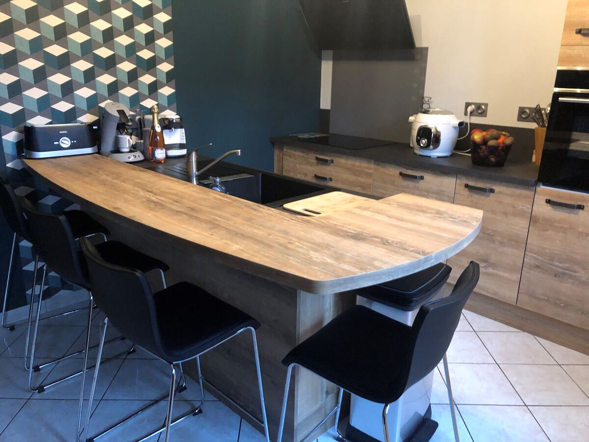 Rénovation cuisine équipée sur mesure VEGA Hipster Wood