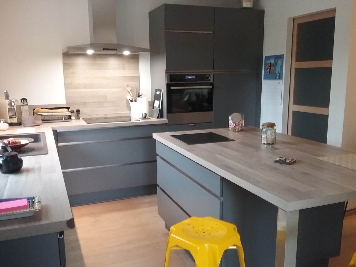 Rénovation cuisine équipée sur mesure Trend Gris Minéral