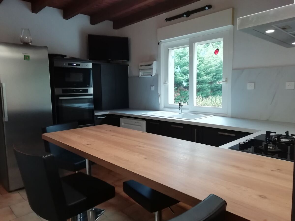 Rénovation cuisine équipée sur mesure Label Métal Brossé