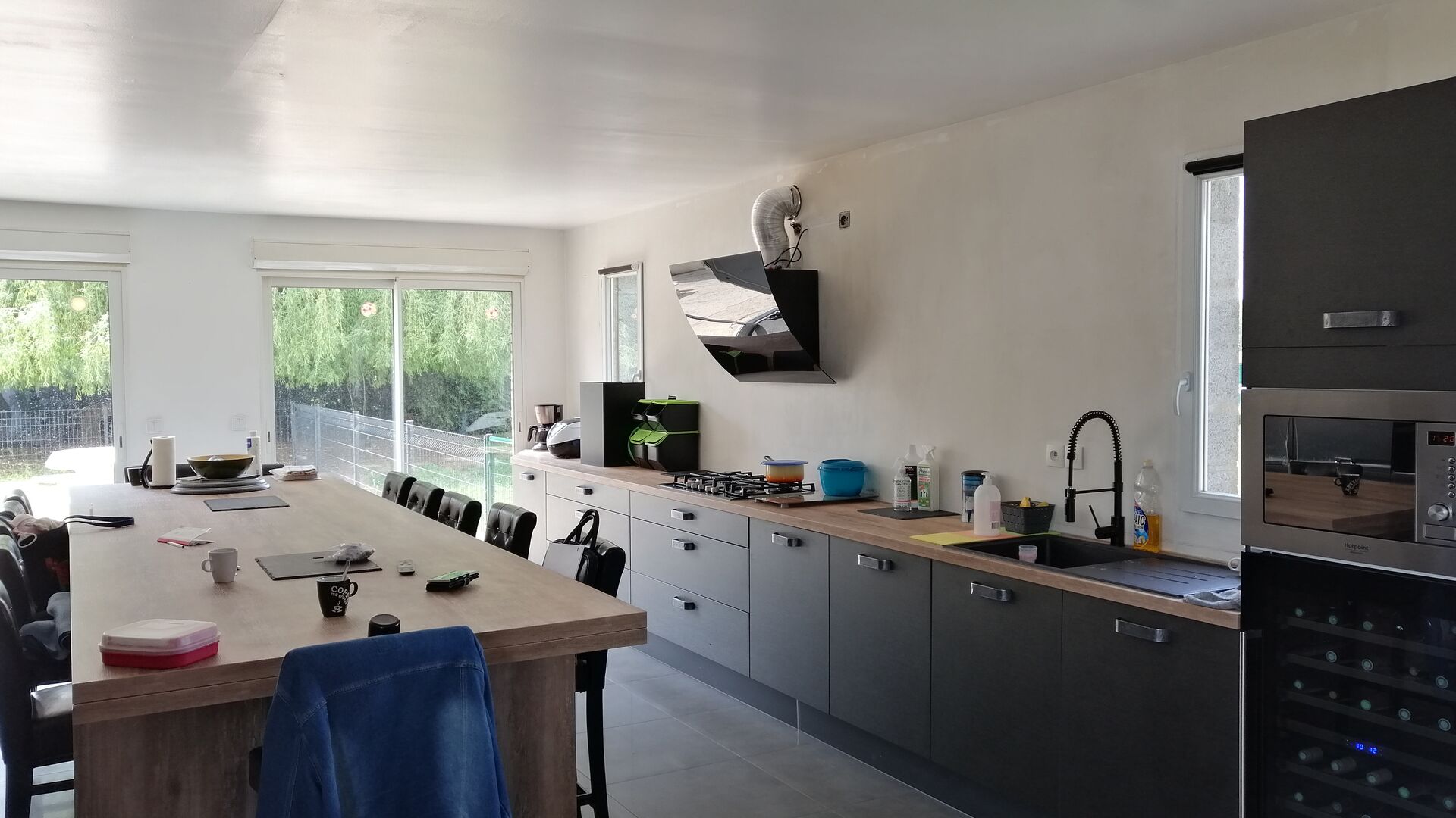 Cuisine équipée sur mesure Vista Métal Brossé