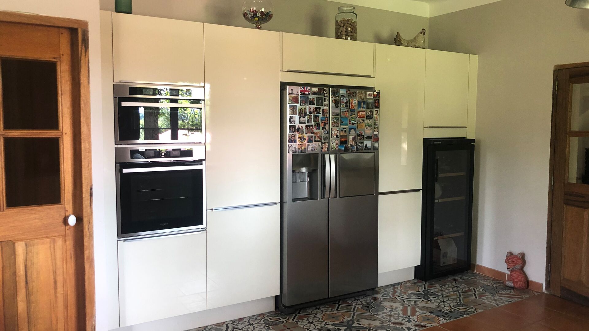 Cuisine équipée sur mesure Light Pannacotta Majestic Brillant