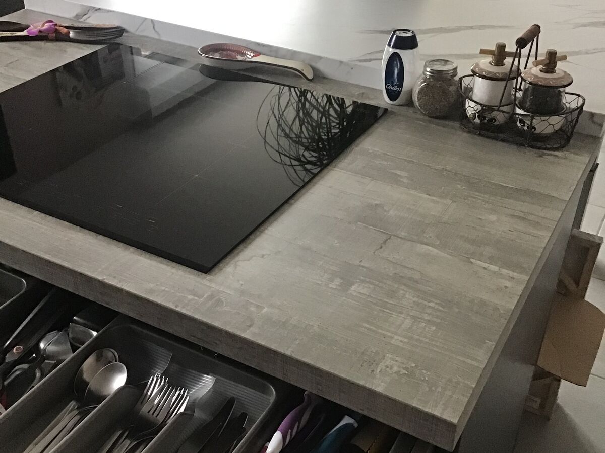 Cuisine avant-après sur mesure Trend Woody Dark