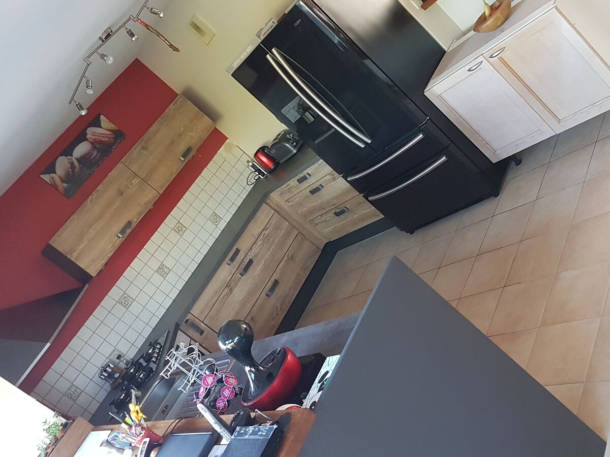 Cuisine avant-après sur mesure Véga Hipster Wood