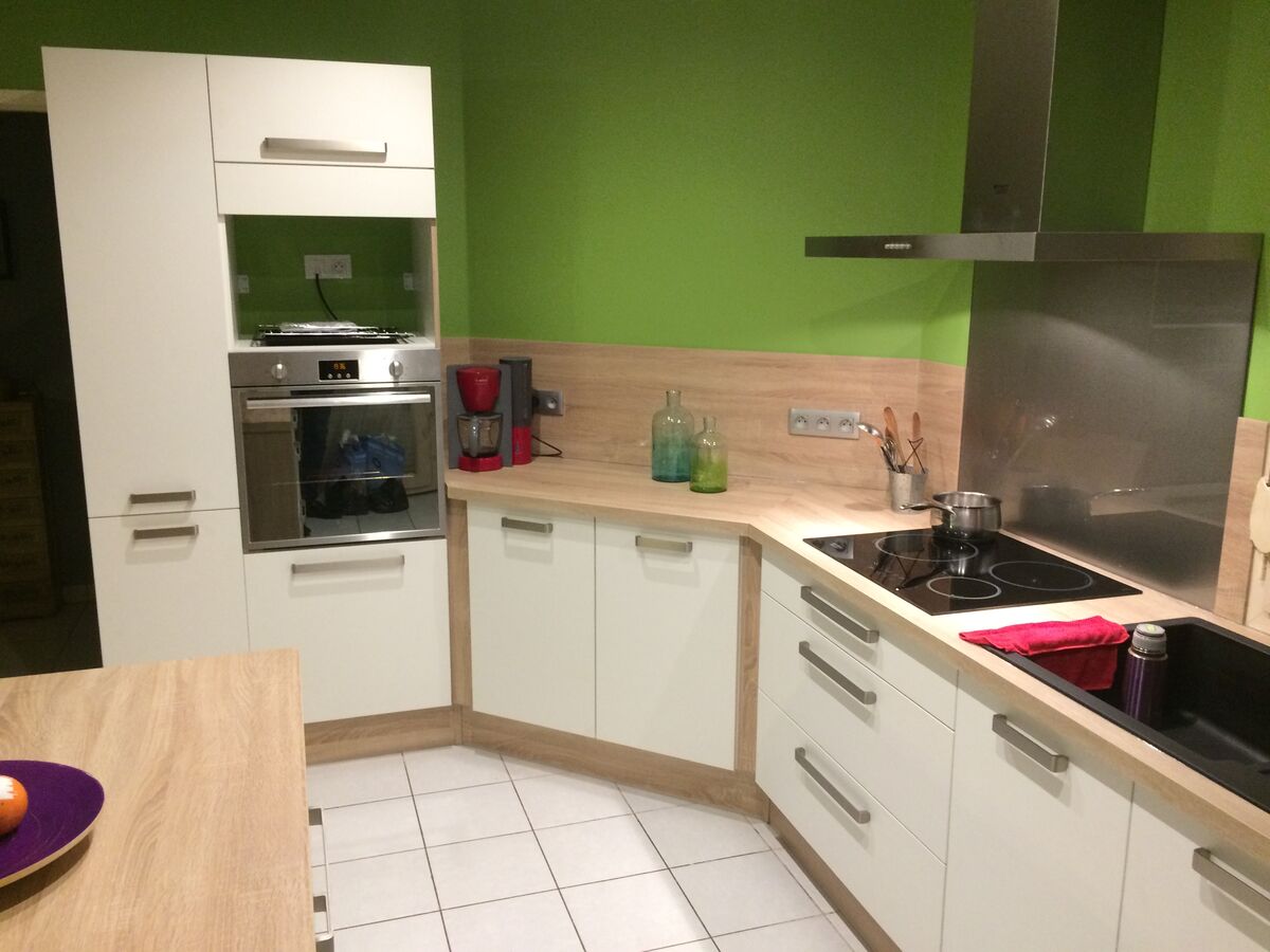 Rénovation cuisine sur mesure Vega Prem'S Blanc