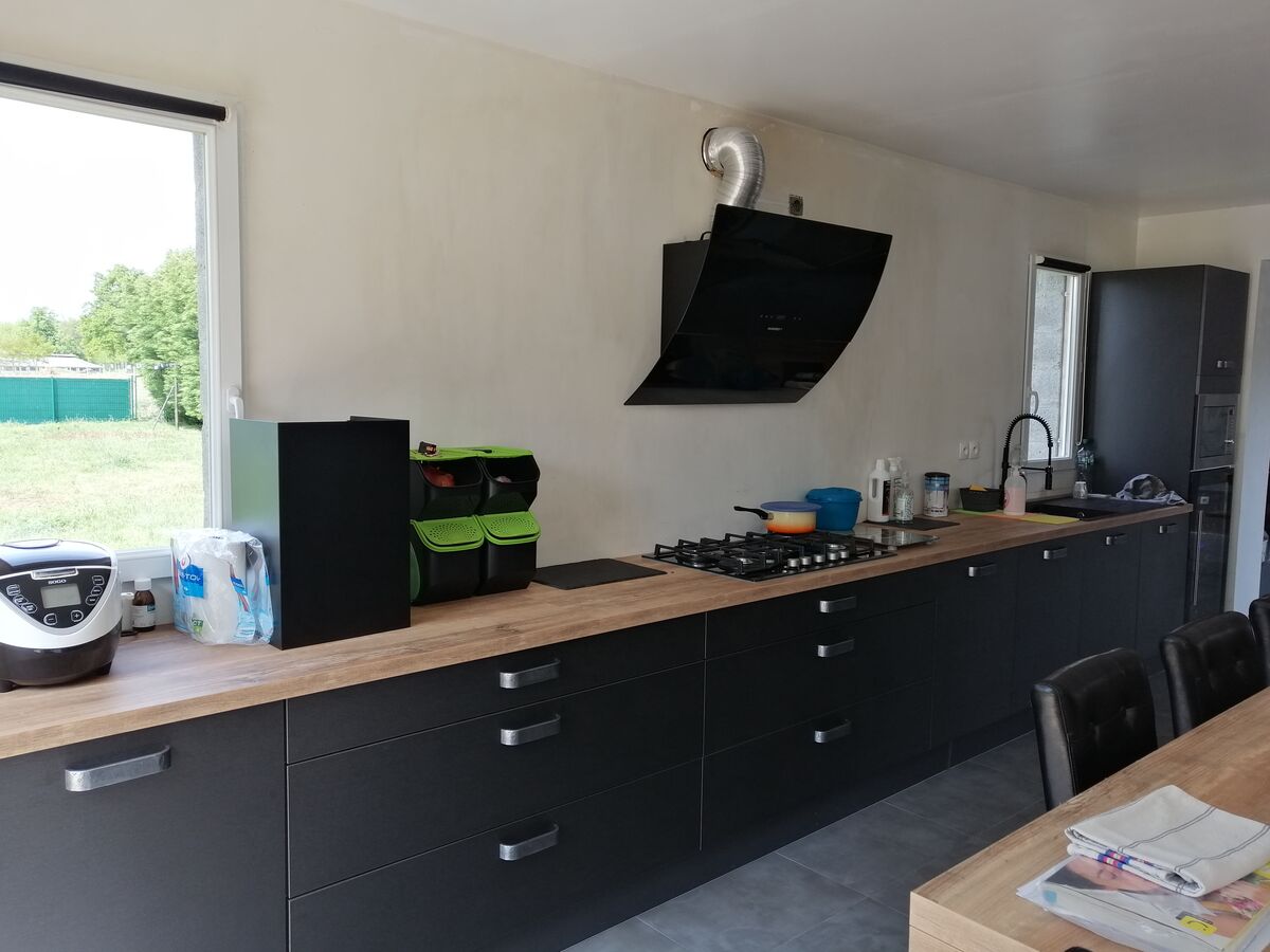 Cuisine avant-après sur mesure Vista Métal Brossé