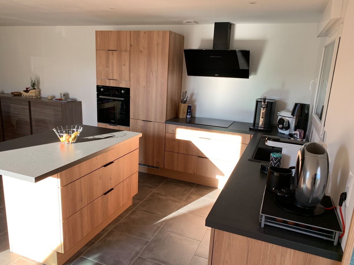 Rénovation cuisine équipée sur mesure VEGA Chêne Honey