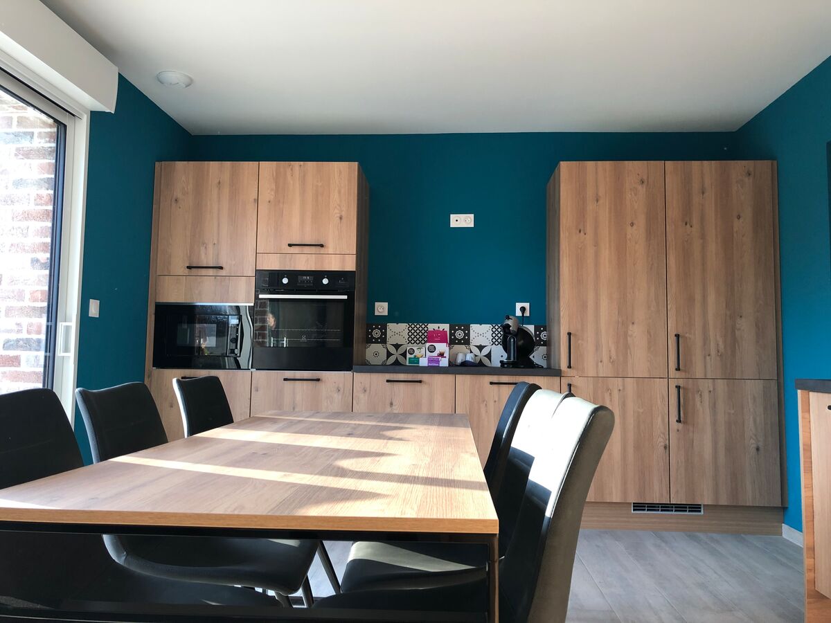 Cuisine avant-après sur mesure Vega Chêne Honey