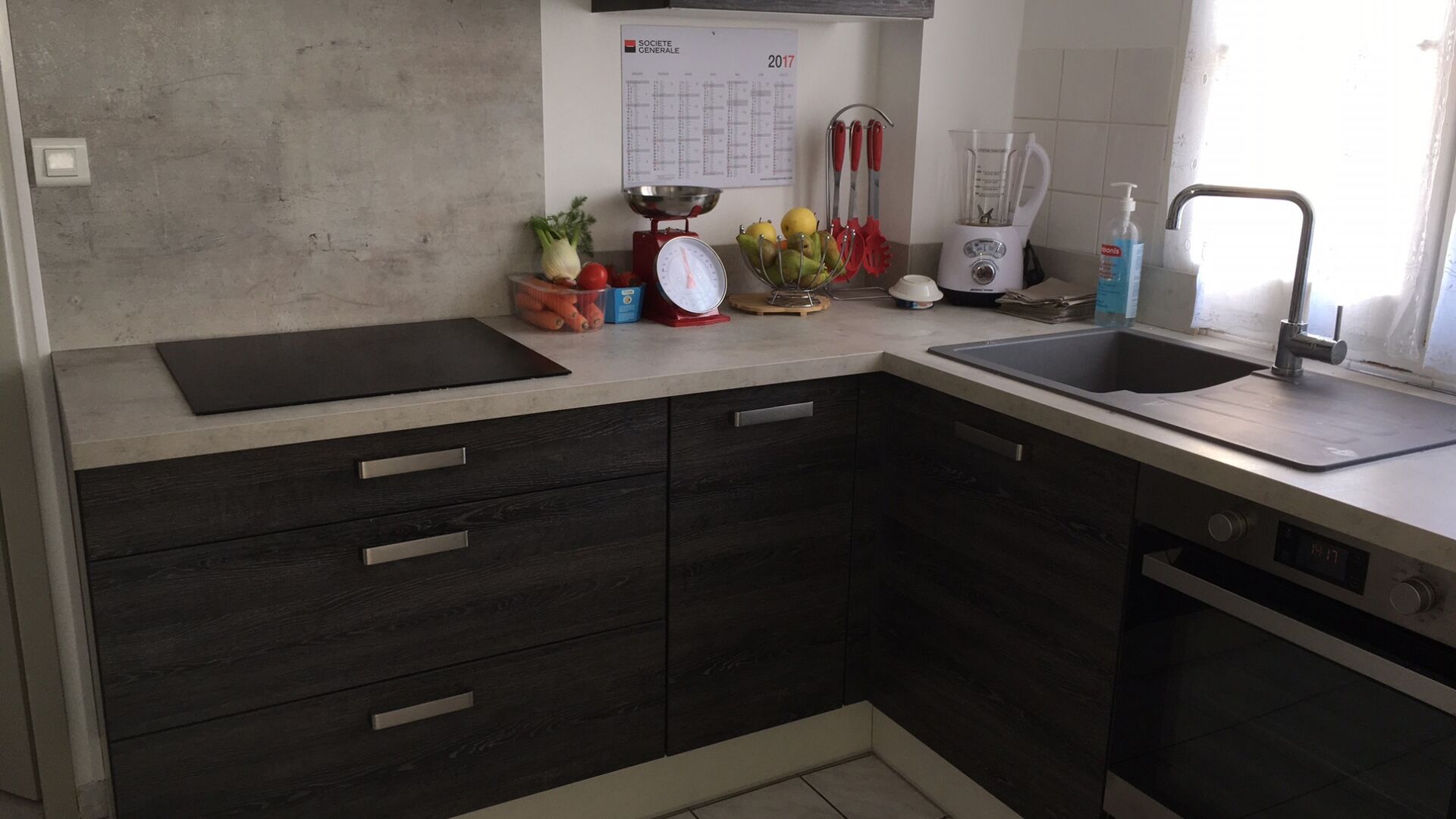 Cuisine équipée sur mesure Vega + Woody dark