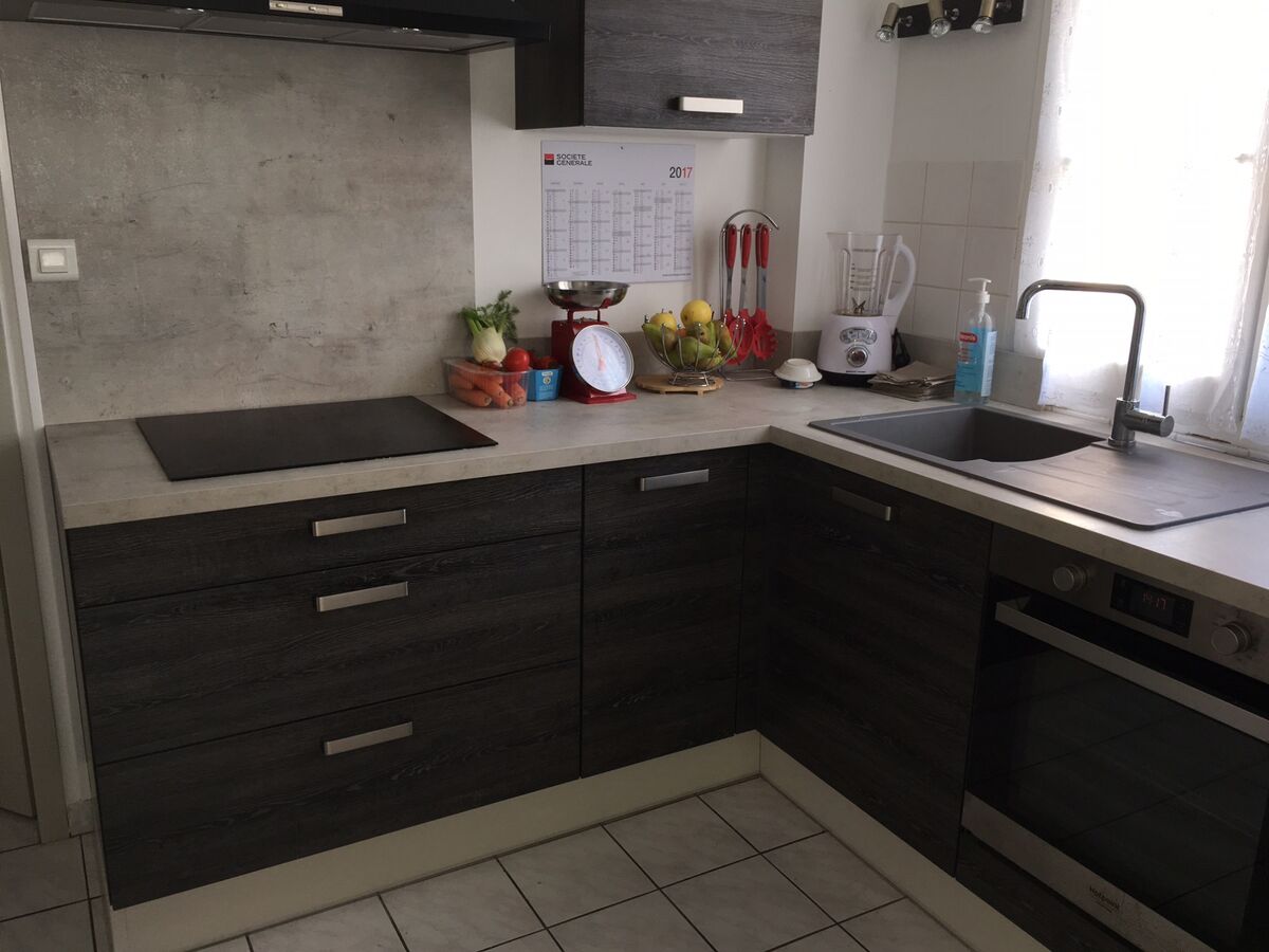 Cuisine équipée sur mesure Vega + Woody dark