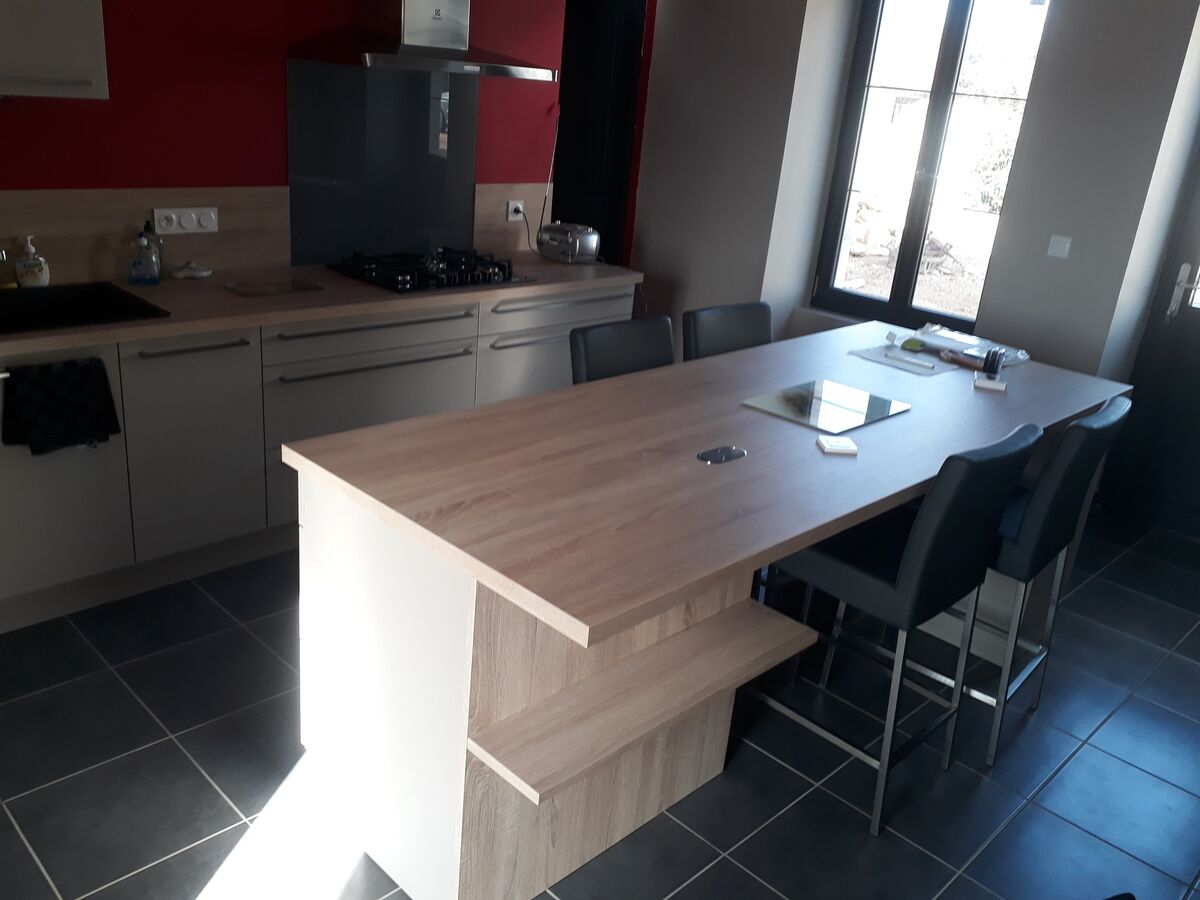 Rénovation cuisine sur mesure Trend + Gris minéral