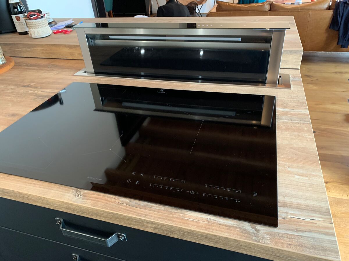 Cuisine avant-après sur mesure Pearl Noir Pearl