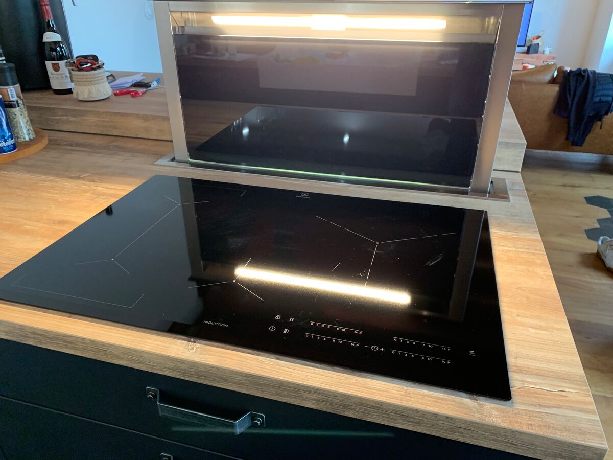 Cuisine avant-après sur mesure Pearl Noir Pearl