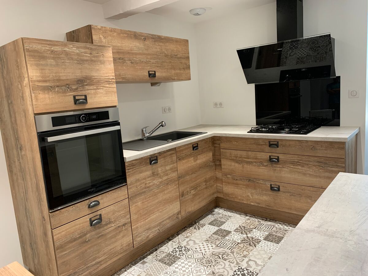 Cuisine avant-apres sur mesure Trend Hipster Wood