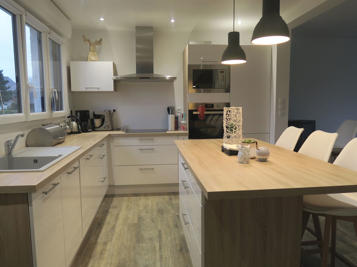 Cuisine équipée sur mesure Petilla Blanc Brillant