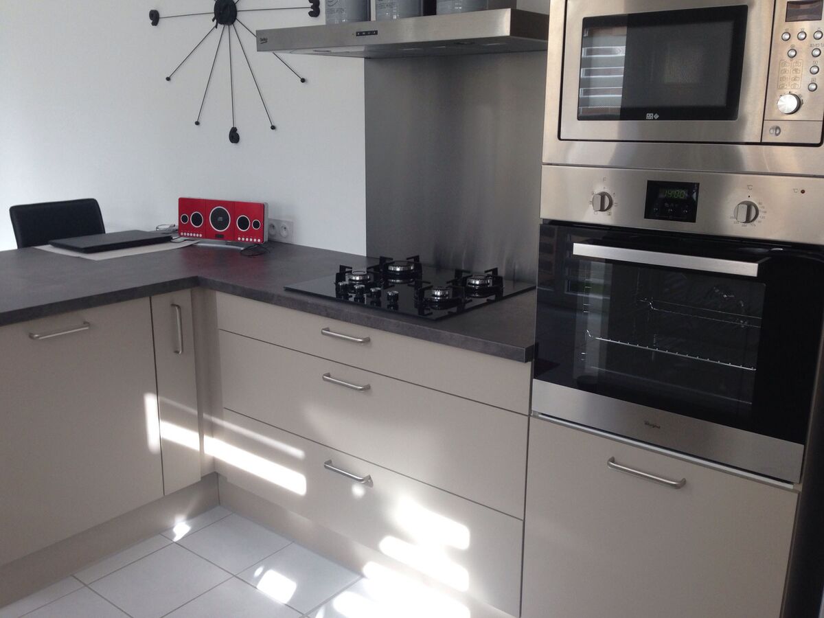 Rénovation cuisine équipée sur mesure Vega Prem's Pannacotta Mat