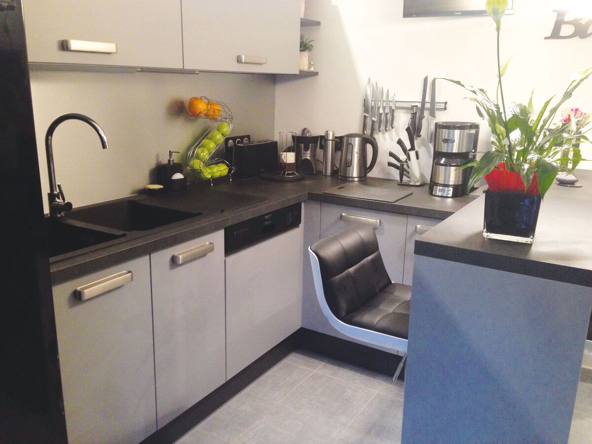 Rénovation cuisine sur mesure Vega Prem'S Gris minéral