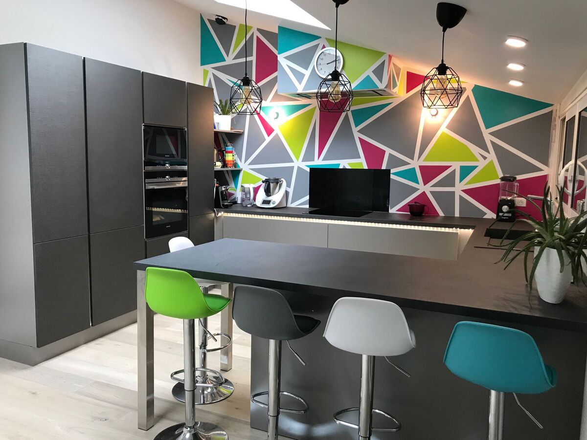 Rénovation cuisine équipée sur mesure Label Métal Brossé et Trend Quartz Métal