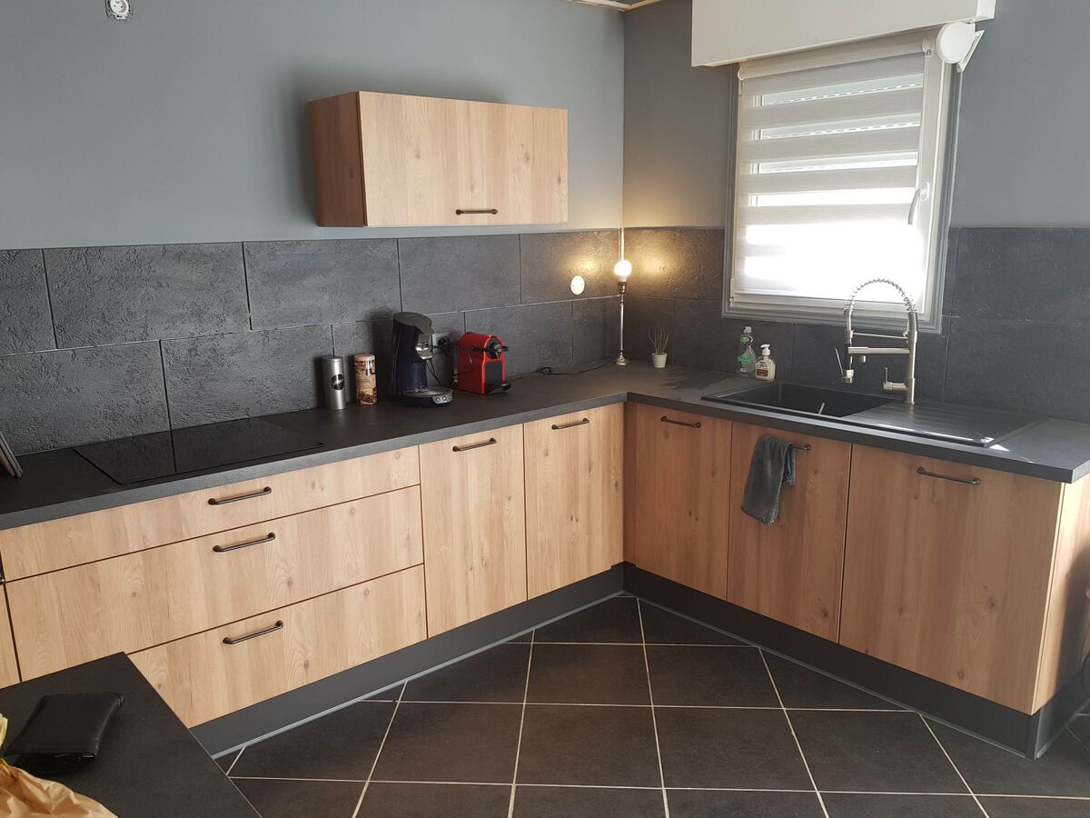 Rénovation cuisine équipée sur mesure Vega Chêne Honey