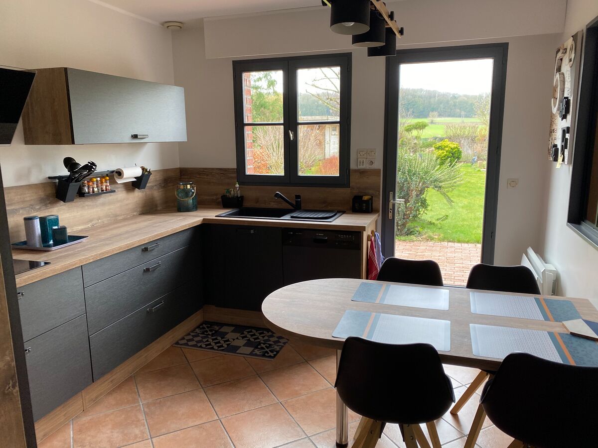 Rénovation cuisine équipée sur mesure VISTA Métal Brossé