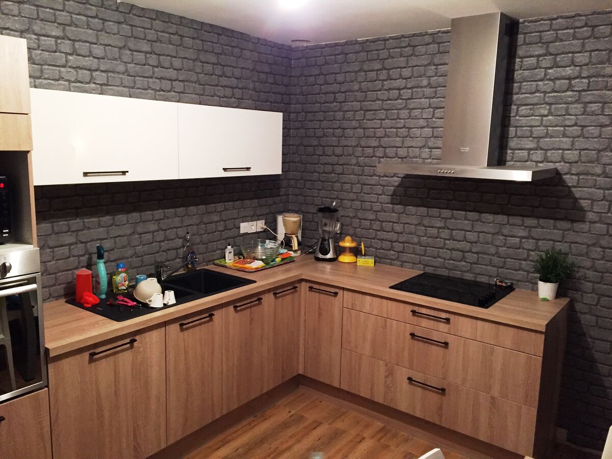 Rénovation cuisine sur mesure Vega + Chêne timber